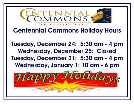 2013 CentCom holiday hrs